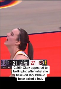 After a no-call and visibly upset, Caitlin Clark was issued a warning by the referee. #basketball #WNBA #espnW #IndianaFever
