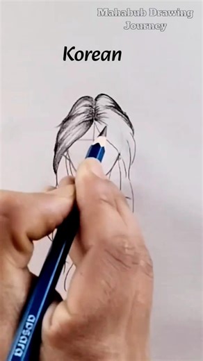 How to draw hair ✨ #howtodraw #drawing #art #artist #hairtutorial #shorts