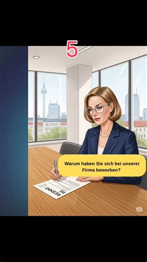 Schnell Deutsch Lernen | German Job Interview Dialogue | Realistic Daily Conversation Example and Useful Phrases -5 #learninggerman #lernedeutsch #almanca... | Instagram