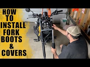 How to Install Honda Rebel FORK BOOTS & COVERS