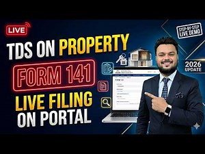 TDS on Property Purchase | Sec 393(1) Update | Form 141 Live Filing on Portal