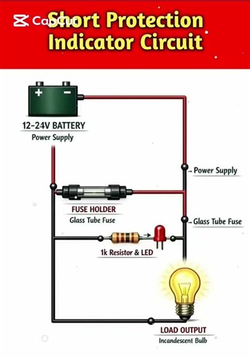 Short Protection Indicator Circuit