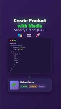 Create Products with Media using Shopify GraphQL API #shopify #shopifytutorial #shopifyapi