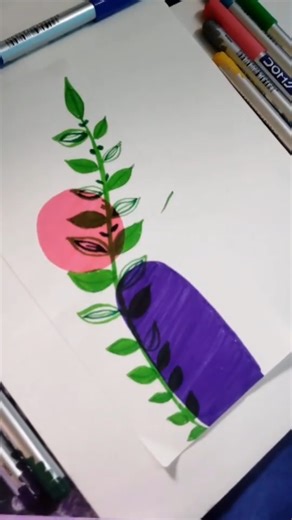 Easy boho art for beginners 🖌️🎨 #boho #shorts #art #painting #viralshort #trending #diy #asethetic