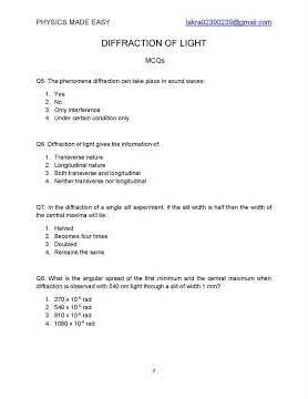 Wave optics solved mcq; huygens principle; coherent sources; width of central maxima in single slit;