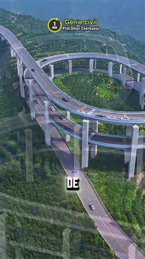 Pourquoi cette route s'enroule-t-elle dans le vide ? 😮 #shorts