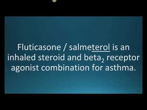How to pronounce fluticasone salmeterol (Advair) (Memorizing Pharmacology Flashcard)