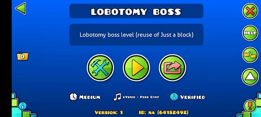 Geometry Dash Lobotomy Boss Meme