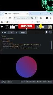 #Loader animado con #HTML y #CSS #webdevelopment #webdesign #programming #maths #ciencia #coding