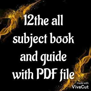 12the all subject book and guide with PDF file