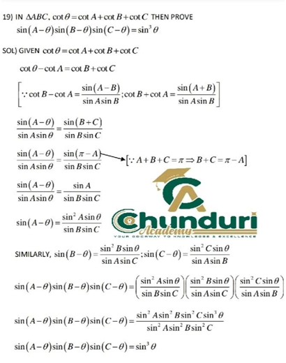 TRIGNOMETRY4#COMPOUND ANGLES