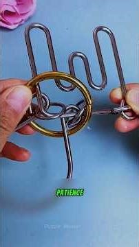 Sharp Mind Can Remove this Gold Ring just Two Second #iq #puzzle