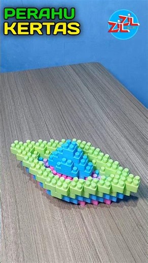 Membuat Perahu Kertas dari Lego | Make a Paper Boat from Lego #satisfying #asmr #lego #shorts