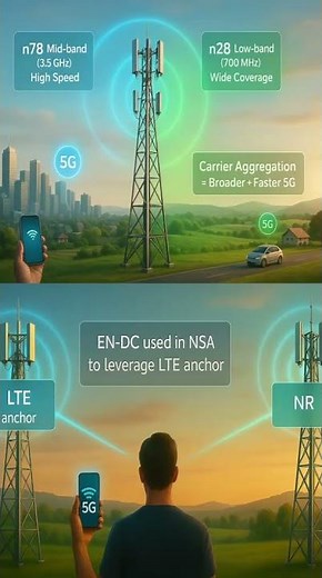 How 5G can double your data rate #5g #CarrierAggregation #DualConnectivity #3GPP #NR #RAN4 #ENDC
