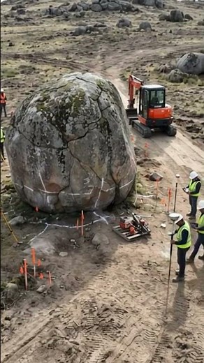 Building a House Inside a Giant Rock | Full Construction Process #construction #asmr