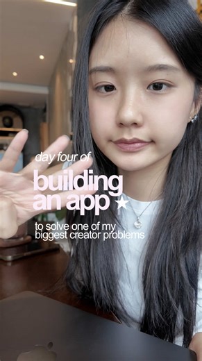 day four of building an app to solve one of my biggest creator problems 🫶 so excited to be progressing on this making this app! #vlog #coding #code #development #contentcreator