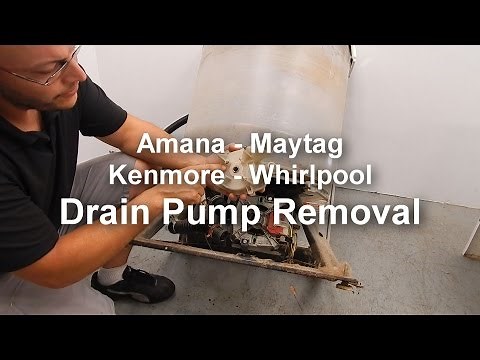 Maytag / Amana Washer Not Draining or Spinning - Removing the Drain Pump