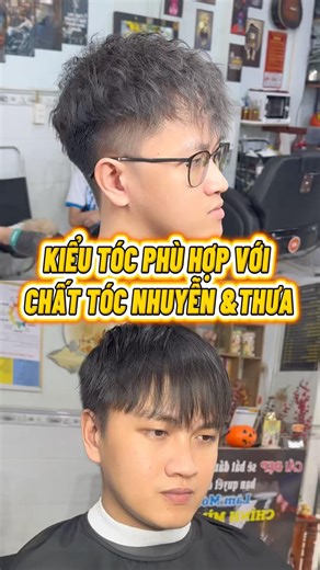 Kiểu tóc dành cho ae tóc thưa nhuyễn #tocnamdepquan12 #1990barbershop #uontocnam #ruffled #xaykenh