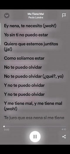 Me tienes mal - Paulo Londra: Canción completa