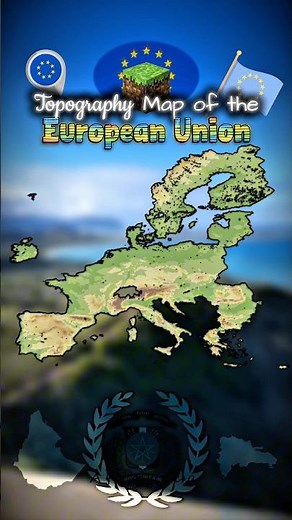 Topography map of EU 🇪🇺 #trending #geography #history #europe #mapping #cartography #mapping
