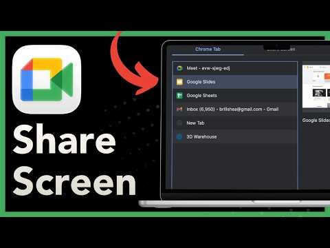 How to share your screen on Google Meet