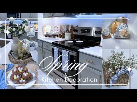 SPRING DECORATE WITH ME | Cozy Kitchen Decor Ideas | Easter Treats | Day In My Life