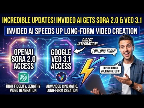 Invideo Ai - Speeds Up Long Form Video Creation (Sora 2 and Veo 3.1 included)