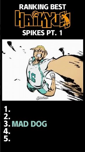 ranking haikyuu spikes pt. 1 #haikyuu #volleyball #volleyballworld