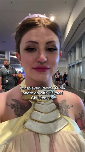 Naboo prom 2023!!!! Hayden was seriously so lovely and sweet, i want to make every padme fit now to get photos with him in #haydenchristensen #padmeamidala #padmecosplay #anakinskywalker #starwars #starwarscosplay #fanexpo #fanexpodenver