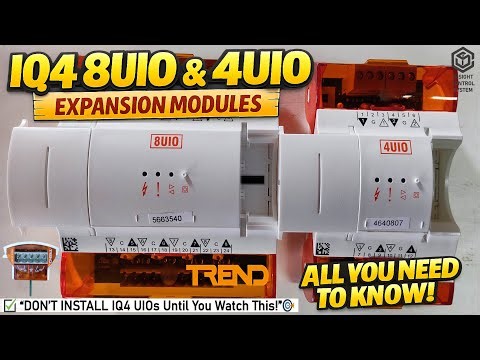 Trend IQ4 8UIO & 4UIO Expansion Modules | 💡Features, Wiring, LEDs & Full Technical Specifications🛠️