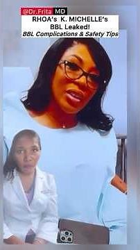 RHOA K. Michelle's Botched BBL! Plastic Surgery Gone Wrong & 5 Shocking Complications 🤯 #rhoa
