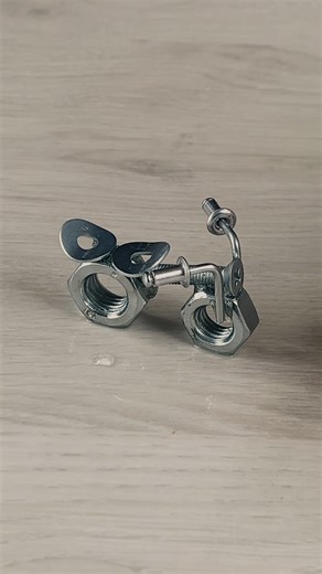122K views · 399 reactions | DIY motorcycle made from nuts & bolts ️ | Magic Hands Creations | Facebook