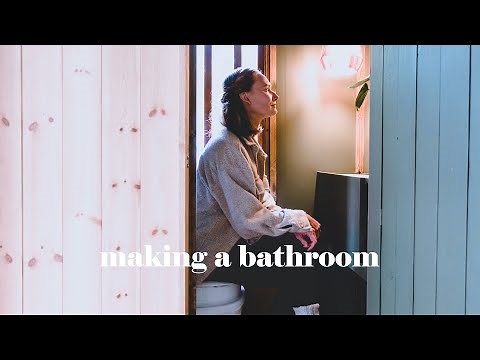 REVEAL! Finishing The DIY Bathroom In My Forest Cabin (Story 17)