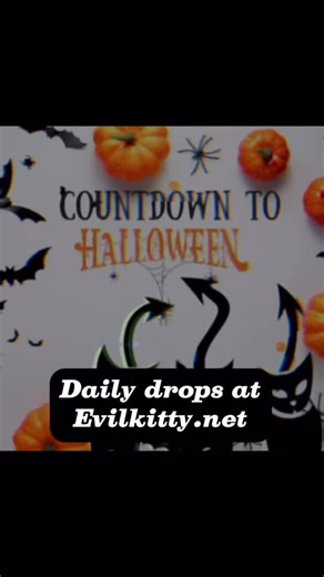  The countdown to Halloween continues…  Every day brings a new Daily Drop at evilkitty.net — wicked pieces, hauntingly cute styles, and dark little treats to feed your spooky soul. Don’t blink… today’s drop disappears at midnight.  #EvilKitty #CountdownToHalloween #DailyDrop #SpookyStyle #AltFashion #WitchyVibes #HalloweenReady | Evil Kitty | Facebook