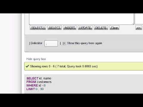 MySQL Database Tutorial - 10 - Basic Data Filtering and WHERE