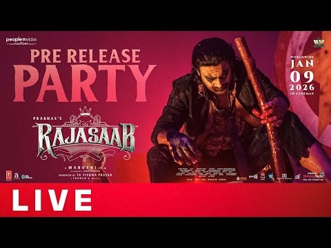 The Rajasaab Pre-Release Party Live | Prabhas | Maruthi | Thaman | TG Vishwa Prasad
