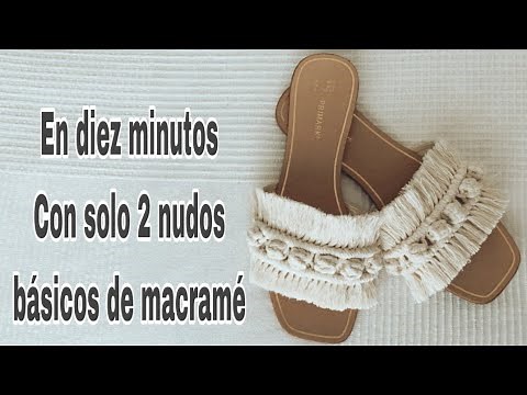 DIY These are the sandals you'll want to make with basic macramé knots / Macramé trends