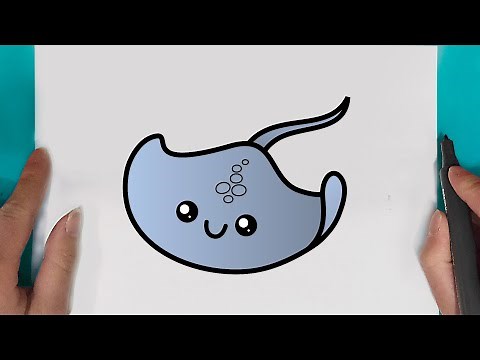 How to draw a Stingray Fish easy for beginners drawing Stingray Fish