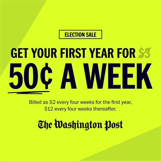 42 reactions · 28 comments | Now is not the time to stop reading. Switch on. For a limited time, get your first year for 50¢ a week. | Washington Post | Facebook