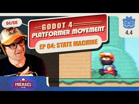 Player State Machine // Platformer Movement 04/08 /// 2D Platformer Basics in Godot 4