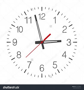 Vector Clock Face Isolated On White Stock Vector (Royalty Free) 1014725857 | Shutterstock