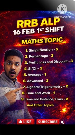 RRB ALP 16 Feb 1st Shift Review 😱 #rrbalp2025 #rrb #examanalysis #rrbalp #rrbje #sahilsirmaths