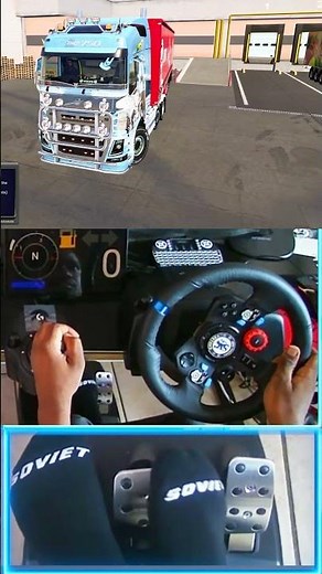 7 Custom Volvo FH4 Trucks Hauling KFC Trailers | ETS2 Convoy with Logitech G29 Steering Wheel