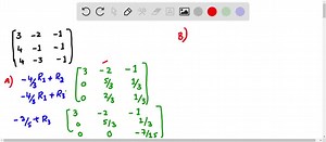 SOLVED:Row reduce the following matrices to obtain a row equivalent matrix in row echelon form. Show your steps. (a) [    4     1     1      1     -3     2] (b) [    2     -2     5     8      1     -1     2     3      -1     1     0     2] (c) [    1     -1     -1      2     -1     -2      5     0     0      3     4     5] (d) [    2     0     2     0      1     2     3     4      1     4     9     16      3     6     13     20] (e) [    0     1     2     1      1     2     1     1      3     -1
