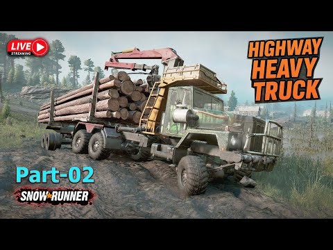 SnowRunner GamePlay | Long Logs 12T Mission Challange | Live Steam | #snowrunner