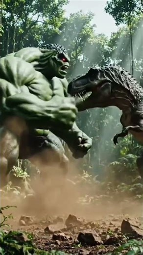 Hulk v/s t-rex #hulk #viral #fighting #trending #shorts