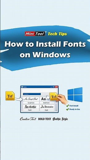 How to Add a New Font & Switch to It on Windows 11/10 #windowstips #fonts