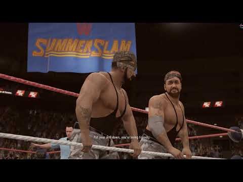 WWE 2K16 (Hall of Fame 2015) - Luke & Butch vs. Typhoon & Earthquake