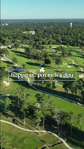 A little St. Patrick’s Day luck on the course. ☘️ #RaleighCC #golf #shorts #stpatricksday #drone