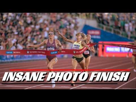 The CRAZIEST 5000m Finish at Olympic Trials St. Pierre vs Cranny